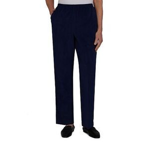 Alfred Dunner Classics Straight Corduroy Pants - Navy - 18 Proportioned Short
